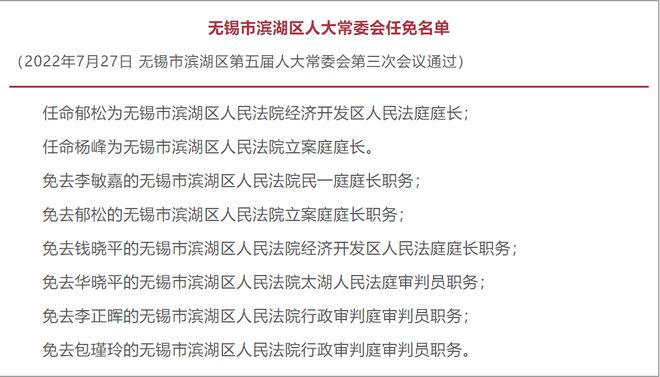 廬江最新干部任免公示消息發(fā)布